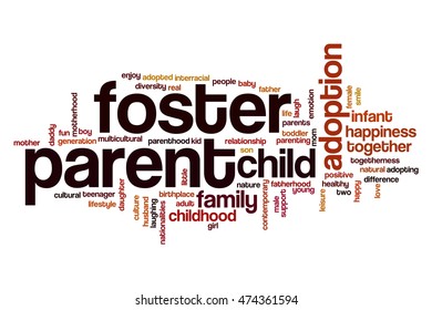 Foster Parent Word Cloud Concept