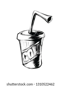 Fountain Soda Illustration Stylized