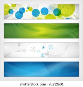 Four Abstract Website Header Or Background Designs