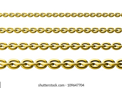 Gold Silver Black Metal Chains Different Stock Vector (Royalty Free ...