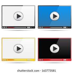 Four Different Video Player Templates