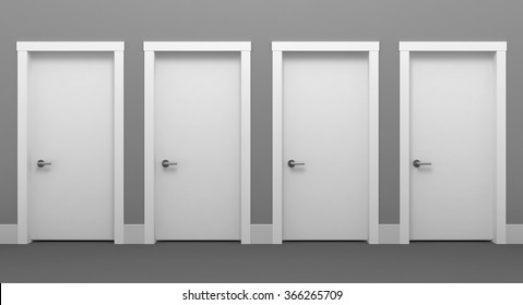 four-door-white-doors-different-260nw-366265709.jpg