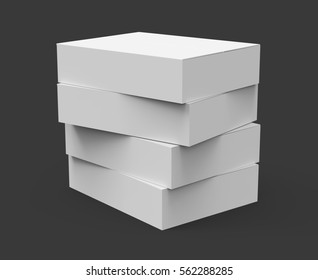 Four Gray Flat 3d Rendering Paper Stock Illustration 562288285 ...