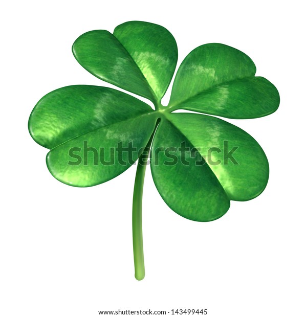 Four Leaf Clover Plant Irish Symbol のイラスト素材