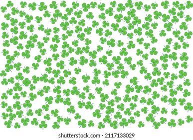 Four Leaf Clover In Shamrock Field