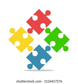 84 Colorful Unconnected Jigsaw Pieces Images, Stock Photos & Vectors ...