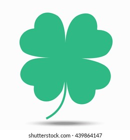 Fourleaf Clover Symbol Good Luck Illustrationon Stock Illustration ...