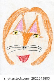 Fox drawing white background