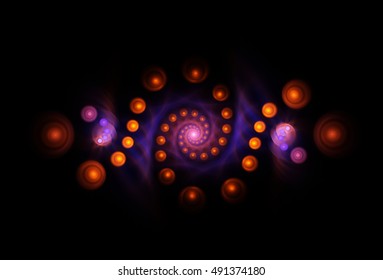 Fractal  Absract Swirl Sphere Background - Fractal Art  