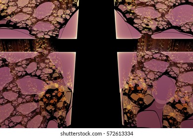 Fractal art background for creative design Abstract fractal. Creative Jewelry background wallpaper, poster, booklet cover. Psychedelic pattern. Endless complex fractal pattern. 