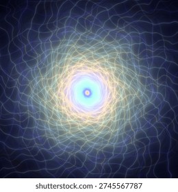 Fractal Flow series. A powerful visual metaphor for universal expansion on the subject of chaos theory, art, flow visualization, fractal geometry, science and design.
