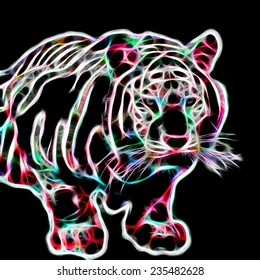 Red Tiger Wallpaper Stock Illustration 766457248 | Shutterstock