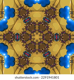 Fractal a never-ending pattern. Abstract Computer generated Fractal design. Fractals are infinitely complex patterns that are self-similar across different scales. Great for cell phone wall paper.