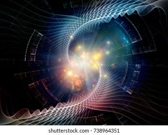 Fractal Swirl series. Backdrop composed of light and fractal geometry patterns and suitable for use in the projects on design, illustration of modern science and technology - Shutterstock ID 738964351