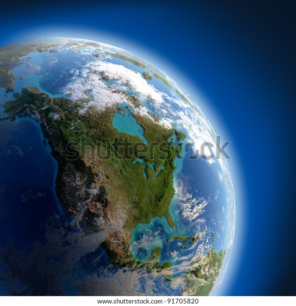 Fragment Earth High Relief Detailed Surface Stock Illustration 91705820 ...