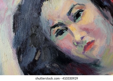Fragment Oil Painting Naked Woman Ilustraci N De Stock Shutterstock