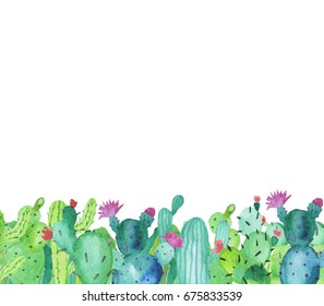 Cactus Border Images, Stock Photos & Vectors | Shutterstock