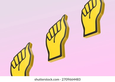 the frame features hands forming a specific letter of the manual alphabet or a lexical sign