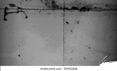 A frame of film leader with dirt, dust and scratches.