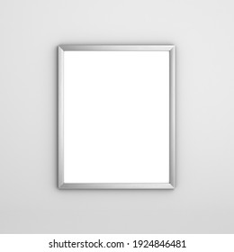 Frame Picture Mockup Isolated On Wall; 3D; 3D Illustration