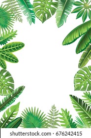 Frame From Vector Tropical Leaves