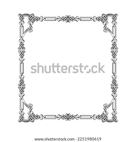 frames in vintage style with elements of ornament, art, pattern, background, texture
