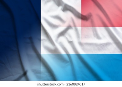 France and Luxembourg state flag transborder relations LUX FRA symbol country Luxembourg France patriotism. 2d image