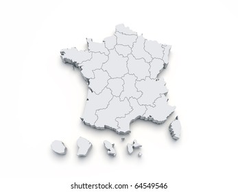 Carte De France Region High Res Stock Images Shutterstock