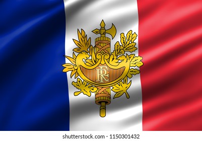 France National Emblem Waving Flag Stock Illustration 1150301432 ...