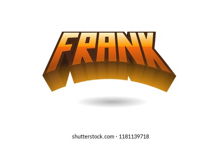 120 Frank name text Images, Stock Photos & Vectors | Shutterstock