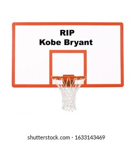 Franklin, Tennessee-January 28, 2020:  Kobe Bryant Memorial Illustration