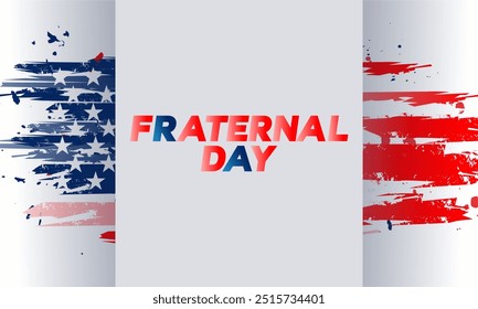  Fraternal Day in the United States , vektor background - Powered by Shutterstock