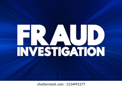 Fraud Investigation Examining Evidence Determine Fraud Stock