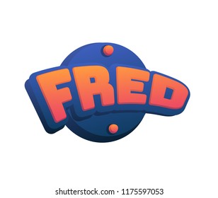 190 Fred name image Images, Stock Photos & Vectors | Shutterstock