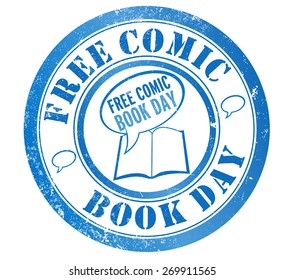 Free Comic Book Day Grunge Stamp, In English Language