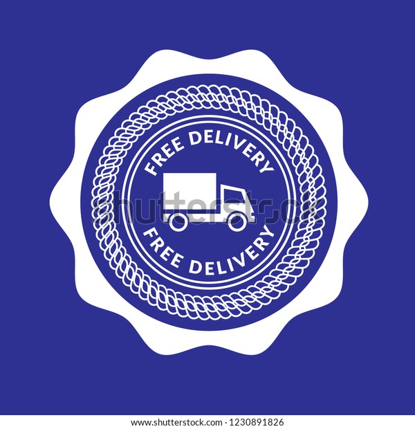 free delivery icon,emblem,\
label, badge,sticker, logo. Designed for your web site design,\
logo, app, UI