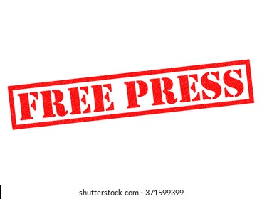 Free Press Red Rubber Stamp Over Stock Illustration 371599399 ...