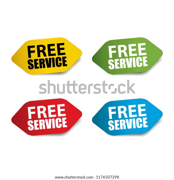 Free service \
Realistic,Sticker and Tag\
set.