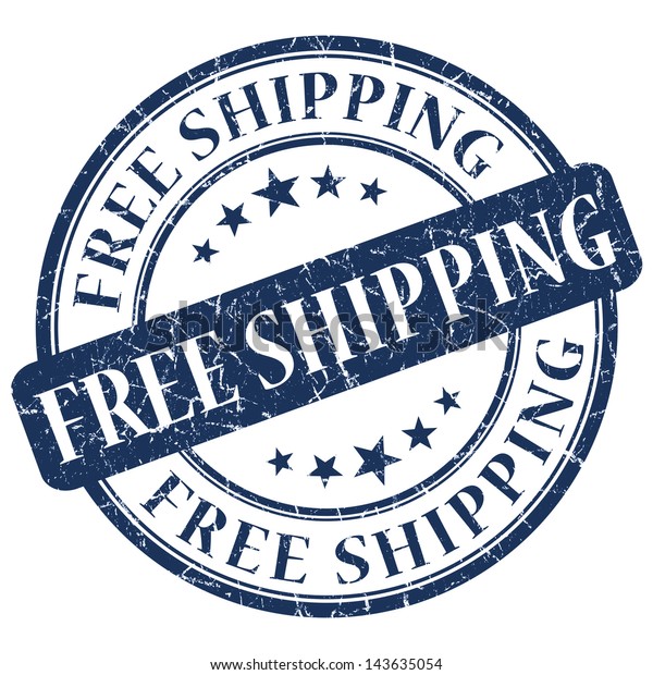 Free Shipping Stamp Stock Illustration 143635054