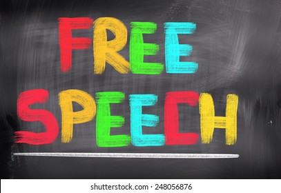 Free Speech Concept