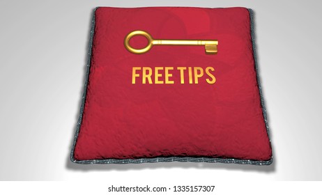 free tips concept 3D render illustration