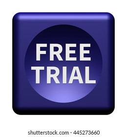 Free Trial button isolated