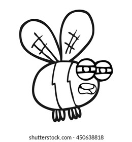 Freehand Drawn Black White Cartoon Bee Stock Illustration 450638818 ...