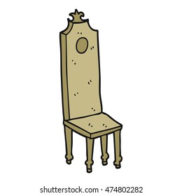 Freehand Drawn Cartoon Fancy Chair Stock Illustration 474802282 ...