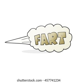 Freehand Drawn Black White Cartoon Fart Stock Illustration 457967815