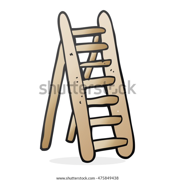 Freehand Drawn Cartoon Ladder Stock Illustration 475849438