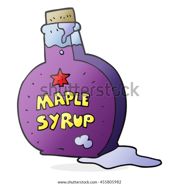 Freehand Drawn Cartoon Maple Syrup Bottle Stock Illustration 455805982 Shutterstock 3782