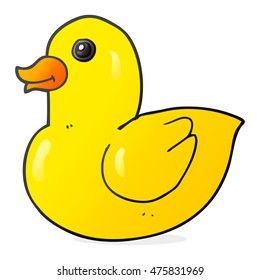 Freehand Drawn Cartoon Rubber Duck Stock Illustration 475831969 ...