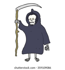 Freehand Drawn Cartoon Spooky Death Figure Stock Illustration 359109086 ...