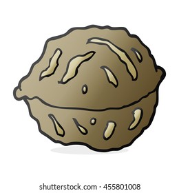 Freehand Drawn Cartoon Walnut Shell Stock Illustration 455801008 ...